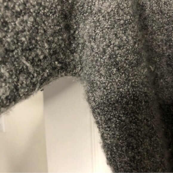 Garnet Hill Cashmere Blend Boucle Zip Sweater - Picture 7 of 9